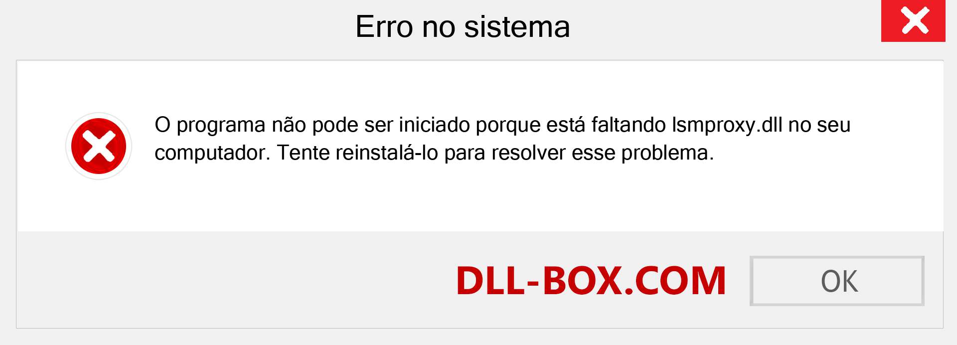 Arquivo lsmproxy.dll ausente ?. Download para Windows 7, 8, 10 - Correção de erro ausente lsmproxy dll no Windows, fotos, imagens